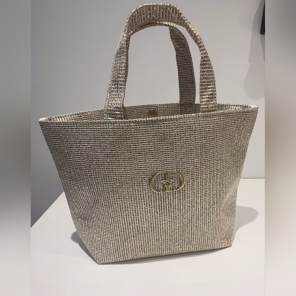 NEW Dior Parfums 2025 Gold Tote Bag! - Picture 2 of 14